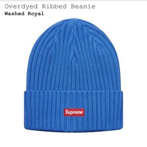 Supreme Overdyed Beenie blue